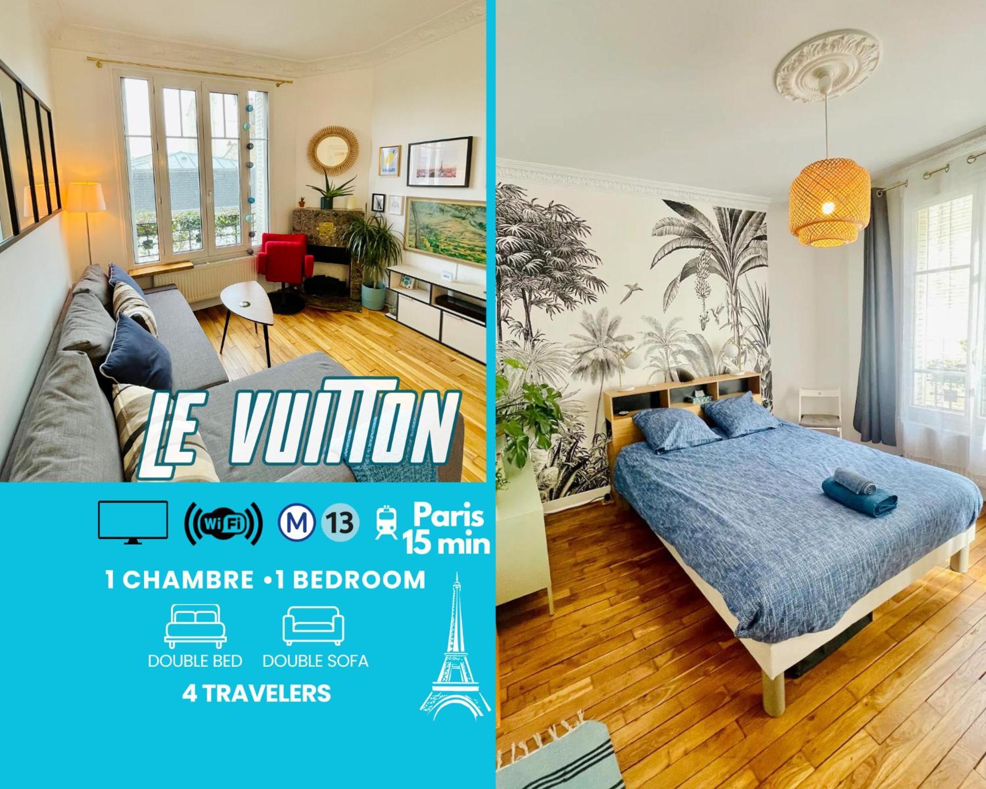 Le Vuitton Asnieres - 2 Pieces A 15 Min De Paris Apartment Exterior foto